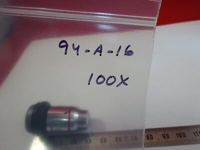 WILD HEERBRUGG SWISS HI 100X FLUOTAR OBJECTIVE MICROSCOPE PART OPTICS &94-A-16