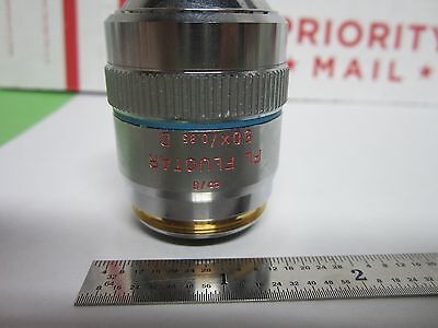 MICROSCOPE  LEITZ WETZLAR GERMANY OBJECTIVE FLUOTAR 50X D INFINITY BIN#F1-V-45