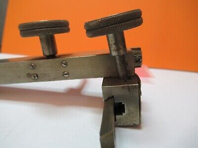 ANTIQUE LEITZ GERMANY CLIPS STAGE SPECIMEN MICROSCOPE PART AS PICTURED &W8-A-19