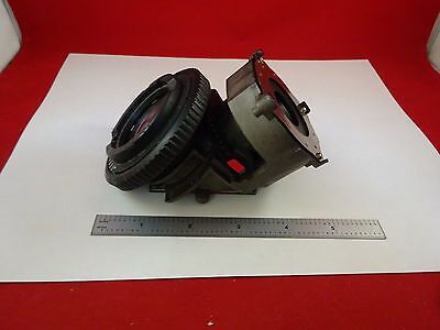 MICROSCOPE PART NIKON LABOPHOT DIAPHRAGM IRIS + LENS OPTICS AS IS BIN#Q3-A-01