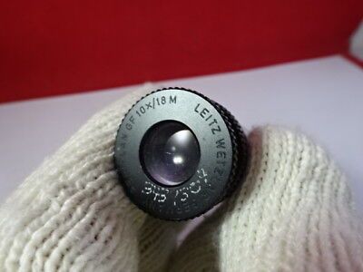 LEITZ GERMANY EYEPIECE OCULAR 10X/18 M MICROSCOPE PART OPTICS AS IS &55R-A-34