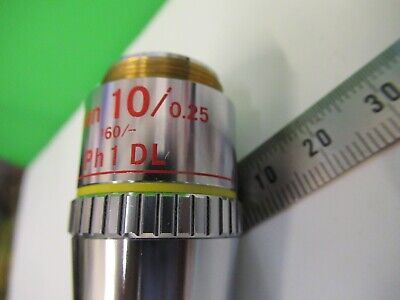 NIKON OBJECTIVE PH1 10X /160 MICROSCOPE PART OPTICS AS PICTURED &15-A-23