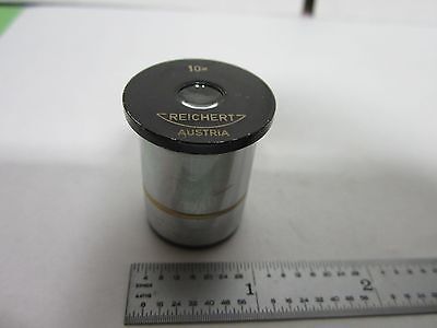 MICROSCOPE PART REICHERT AUSTRIA EYEPIECE 10X AS IS OPTICS BIN#Q7-38