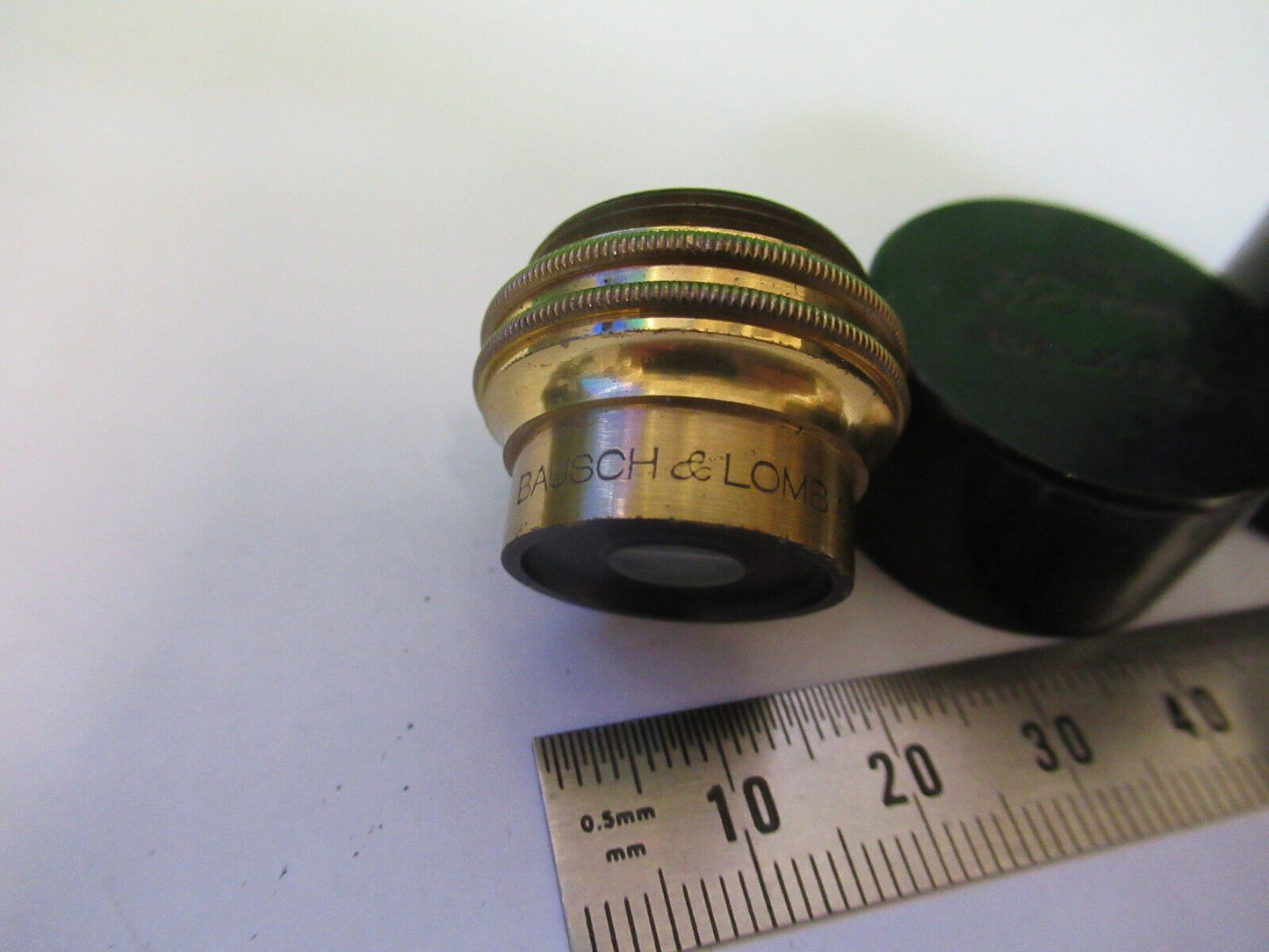 ANTIQUE BAUSCH LOMB 32mm  LENS OBJECTIVE MICROSCOPE PART AS PICTURED #R1-B-16