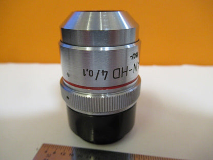 ZEISS GERMANY EPIPLAN-HD 4X /160 OBJECTIVE MICROSCOPE PART AS PICTURED &A4-A-20