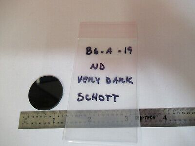 OPTICAL SCHOTT GLASS ND FILTER very dark OPTICS AS PICTURED &B6-A-19