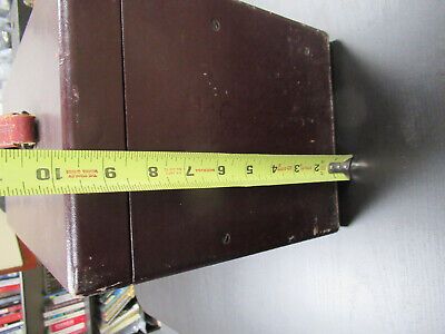 EMPTY WOOD CABINET for ANTIQUE BAUSCH LOMB MICROSCOPE PART AS PICTURED &TC5 a