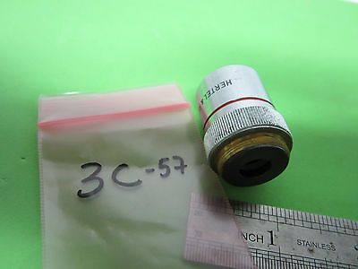 MICROSCOPE PART GERMANY OPTICS OBJECTIVE  HERTEL REUSS 4X BIN#3C-57