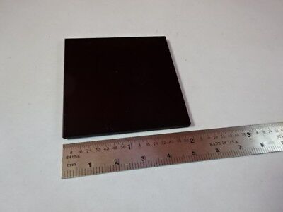 OPTICAL GLASS SQUARE DARK FILTER OPTICS AS IS #91-25