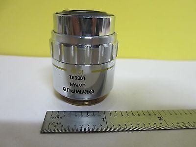 MICROSCOPE PART OLYMPUS OBJECTIVE IC 10X NEOSPLAN  JAPAN OPTICS AS IS BIN#T8-21