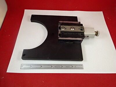 STAGE MICROMETER MICRON MICROSCOPE [knob bent]  AS IS B#61-A-04