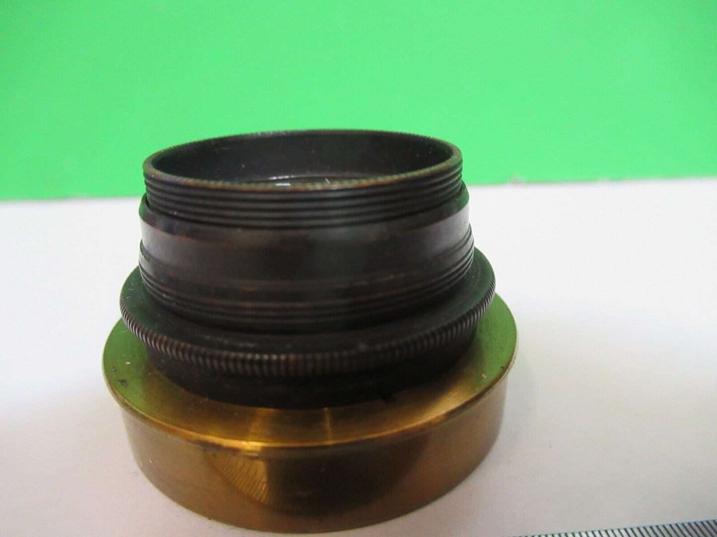 ANTIQUE BRASS BAUSCH LOMB 1880's CONDENSER MICROSCOPE PART AS PICTURED #H3-A-03