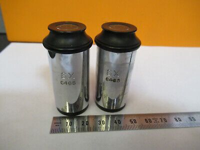 PAIR 6X SPENCER AO VINTAGE EYEPIECE OCULAR MICROSCOPE PART AS PICTURED #P4-A-06