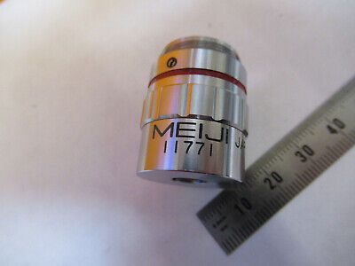 MEIJI JAPAN 4X /160 OBJECTIVE LENS OPTICS MICROSCOPE PART AS PICTURED 4B-FT-34