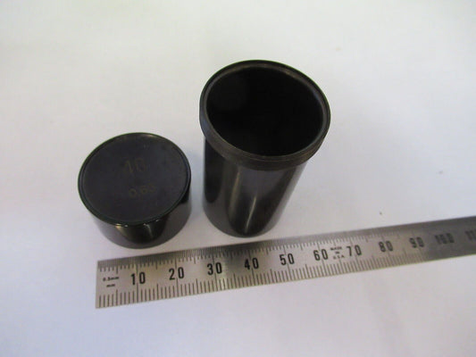 CARL ZEISS GERMANY  EMPTY CANISTER OBJECTIVE MICROSCOPE PART AS PICTURED S2-C-35