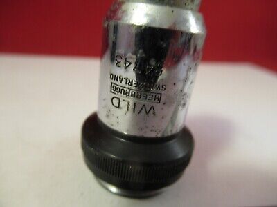 FOR PARTS WILD SWISS 40X OBJECTIVE MICROSCOPE PART OPTICS AS PICTURED &9-A-89