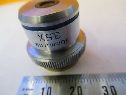 BAUSCH LOMB OBJECTIVE 30mm tubus 215mm 3.5X MICROSCOPE PART AS PICTURED &F9-A-20