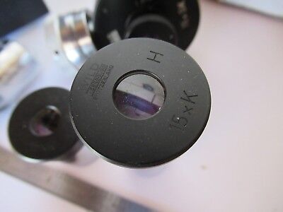 LOT 4 EA WILD SWISS EYEPIECES + FILAR 15X MICROSCOPE OPTICS AS PICTURED #60-A-14