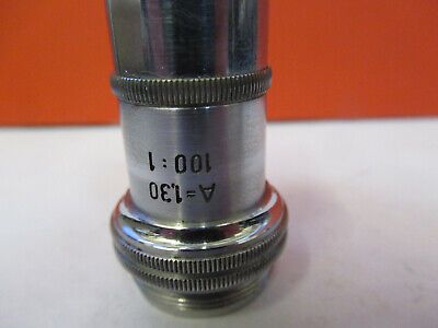 LEITZ WEZTLAR 100X OBJECTIVE LENS MICROSCOPE PART OPTICS AS PICTURED &93-A-11