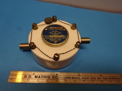 ANTIQUE QUARTZ CRYSTAL RADIO CERAMIC PRECISION FREQUENCY CONTROL AS IS #90-53