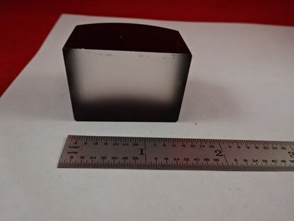 LARGE FAT THICK OPTICAL LENS PLANO CONVEX OPTICS for MICROSCOPE AS IS &33-A-49