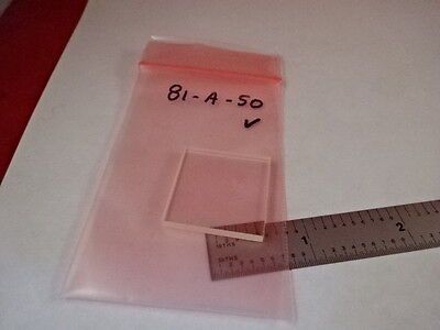 BK7 GLASS SQUARE PLATE OPTICAL LASER OPTICS AS IS &81-A-50