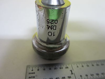 MICROSCOPE PART OBJECTIVE UNITRON 10X PHASE OPTICS BIN#L5-80