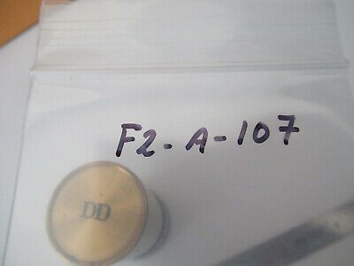 ANTIQUE CARL ZEISS EMPTY BRASS DD OBJECTIVE CAN MICROSCOPE PART AS PIC &F2-A-107