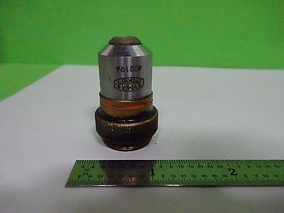 FOR PARTS MICROSCOPE OLYMPUS M10 OBJECTIVE  JAPAN OPTICS BIN#K1-M-17