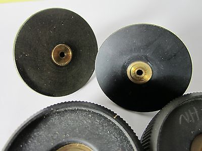 LOT 2 EA OPTICAL MICROSCOPE PART KNOBS ZEISS GERMANY OPTICS BIN#C8-07