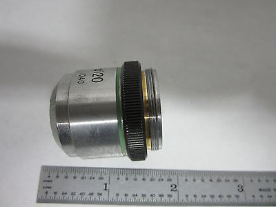 MICROSCOPE PART OBJECTIVE NIKON EPI 20X OPTICS AS IS BIN#L5-30