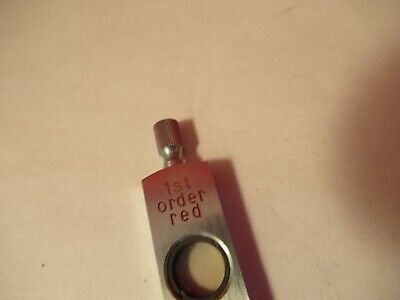 UNITRON POL SLIDE 1st ORDER RED POL OPTICS MICROSCOPE PART AS PICTURED &8-B-36