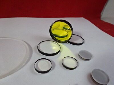 LOT OPTICAL GLASS LENSES PRISMS FILTERS LASER OPTICS AS PICTURED &R7-A-30