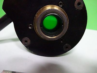 MICROSCOPE PART ROTATOR FILTER GREEN LEITZ OPTICS BIN#X5-B-57