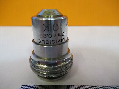 VINTAGE BAUSCH LOMB 10X OBJECTIVE OPTICS MICROSCOPE PART AS PICTURED &W3-B-37