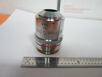 NIKON DIC OBJECTIVE MICROSCOPE 5X BD PLAN OPTICS NOMARSKI BIN#1E-P-18