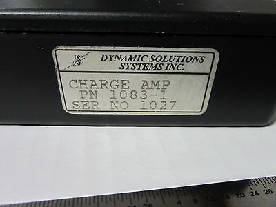 DYNAMICS SOLUTIONS CHARGE AMPLIFIER ACCELEROMETER VIBRATION CALIBRATION BIN#4V