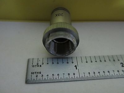 MICROSCOPE PART MINI OBJECTIVE  20X OPTICS AS IS BIN#34-T-25