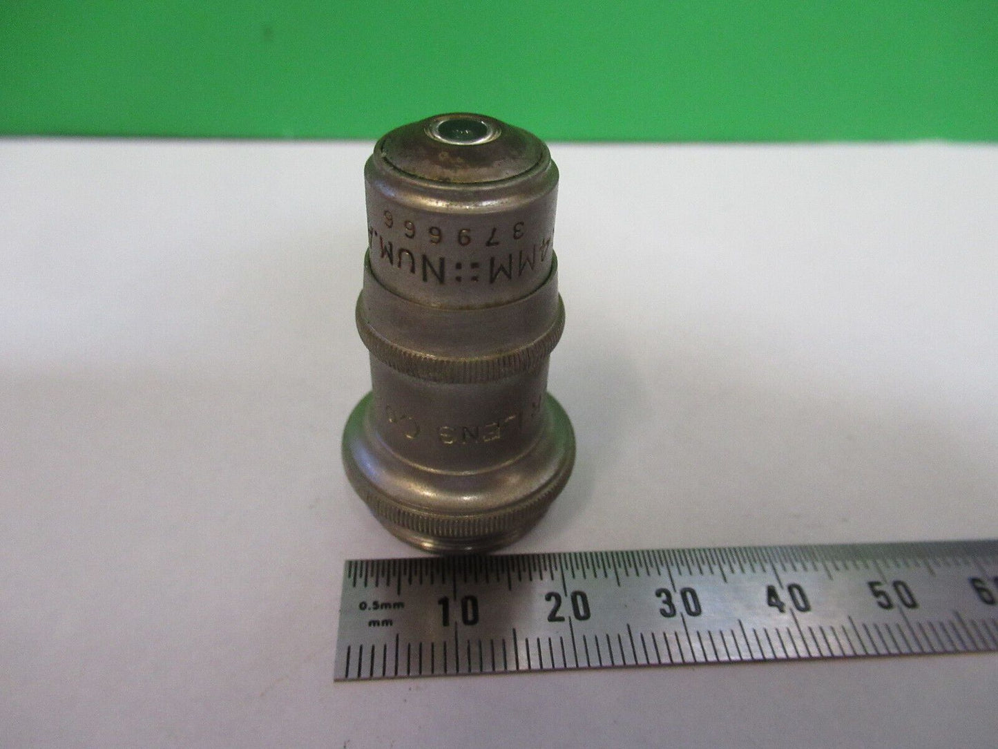 ANTIQUE OBJECTIVE 44X SPENCER LENS MICROSCOPE PART AS PICTURED &H9-C-22