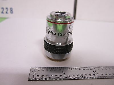 MICROSCOPE PART BAUSCH LOMB 4X OBJECTIVE OPTICS AS IS BIN#Q7-08