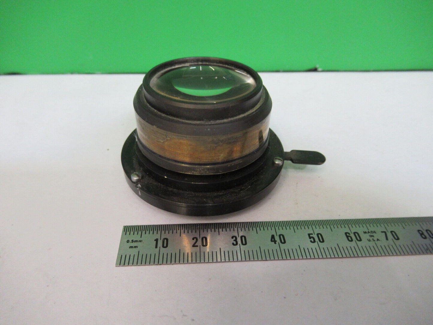 BAUSCH LOMB ANTIQUE CONDENSER + IRIS MICROSCOPE PART AS PICTURED &H3-B-34