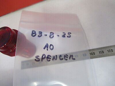 OPTICAL MICROSCOPE PART OBJECTIVE AO SPENCER 16mm OPTICS AS PICTURED #B3-B-25