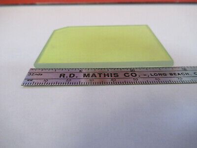 OPTICAL DICHROIC COATED GLASS PLATE OPTICS AS PICTURED &13-FT-11