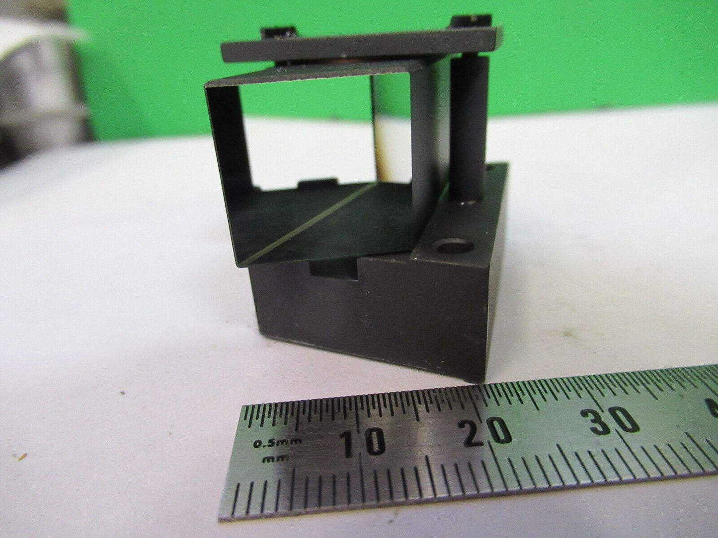 CARL ZEISS MOUNTED PRISM BEAM SPLITTER MICROSCOPE PART AS PICTURED #W5-B-22