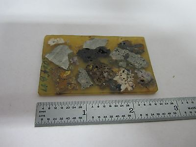 SLIDE WITH ROCK SPECIMEN FOR MICROSCOPE PETROGRAPH OPTICS BIN#K9-14