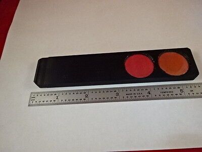 MICROSCOPE PART PHASE SHIFT TECHNOLOGY SLIDE FILTER OPTICS AS IS #AG-04