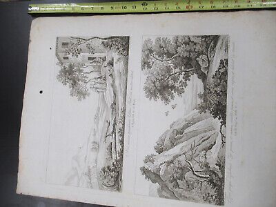 ANTIQUE ETCHING ITALIA ROME CIRCA 1810 GASPARD DUGHET PIETRO PARBONI AS PIC xii