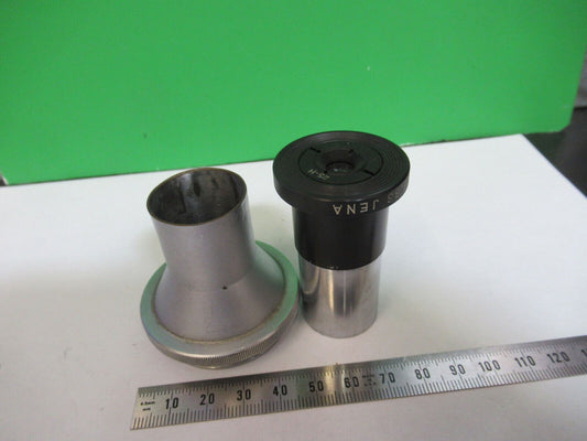 MICROSCOPE PART RARE CARL ZEISS EYEPIECE OCULAR 25-H LENS AS PICTURED &P2-B-52