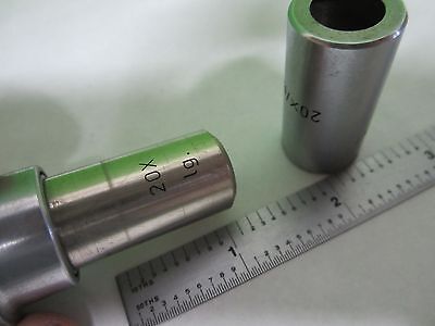 MICROSCOPE PART LEITZ WETZLAR GERMANY OBJECTIVE 20X OPTICS AS IS BIN#S1-L-11