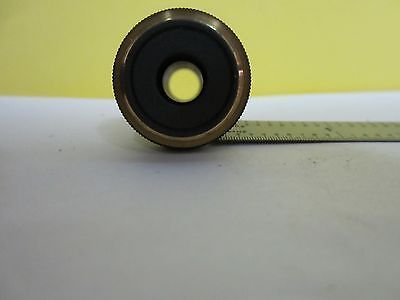 MICROSCOPE PART OBJECTIVE OLYMPUS 10X OPTICS AS IS BIN#34-T-17